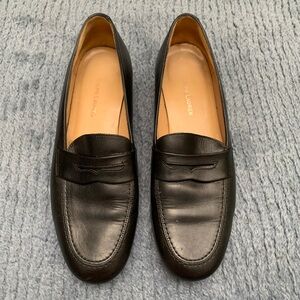 RALPH LAUREN Women’s Black Leather Penny Loafer size 9